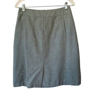 Banana Republic Women's Mid Rise Light Gray Zip Back Lined Skirt Size 4